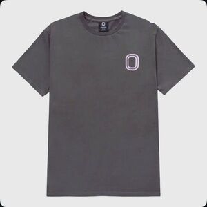 Overtime boys Gray T-Shirt w/pink & turquoise accents - boys size S - BNWT